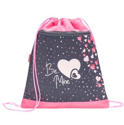 Tornazsák, BELMIL "Caty be mine", rózsaszín-kék, szivecske