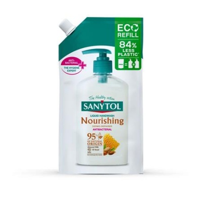 Folyékony szappan, utántöltő, 500 ml, SANYTOL, mandula