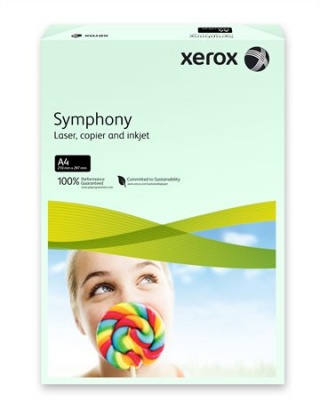 Másolópapír, színes, A4, 160 g, XEROX "Symphony", világoszöld (pasztell)