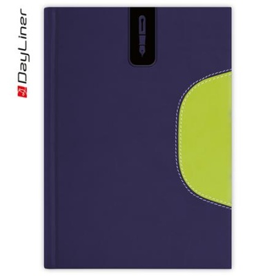 Tárgyalási napló, B5, DAYLINER, "Memphis", kék-zöld