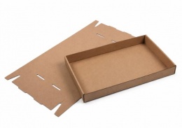 Papírtálca, street food, 26x16,5x3 cm, 200 db, barna