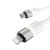 Töltőkábel, USB-A - lightning (Apple), 27W, 1 m, AVAX "CB314 Glowy", fehér