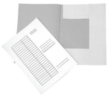 Pólyás dosszié karton A/4 fehér Cívis