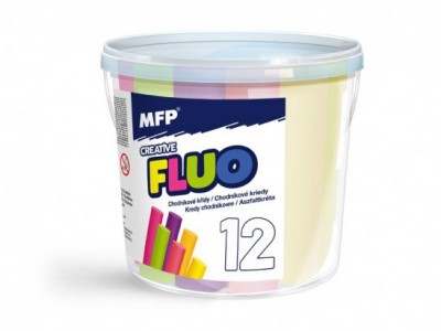 Aszfaltkréta Fluo vödrös 12 db-os MFP
