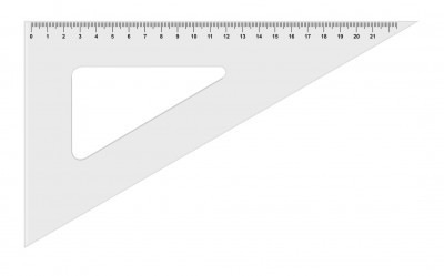 KOH-I-NOOR 744150 HÁROMSZÖG VONALZÓ ÁTLÁTSZÓ 45°/177