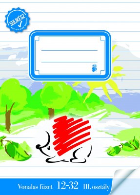 ICO SÜNI FÜZET BEKÖTÖTT SULIKÉSZ VONALAS 3.OSZTÁLYOS 12-32 32 LAP A/5