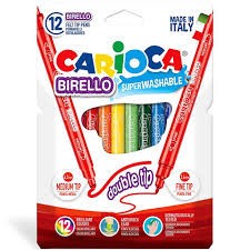 Carioca filctoll kétvégű 12 db-os  Cívis