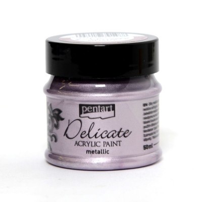 Akril festék Pentart delicate 50ml lilaezüst Cívis