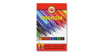 KOH-I-NOOR 8756 PROGRESSO/12 FAMENTES SZÍNES CERUZA HENGERES (7.6MM)